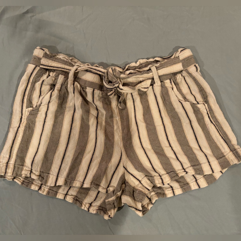 Rewind Striped Cloth Shorts
